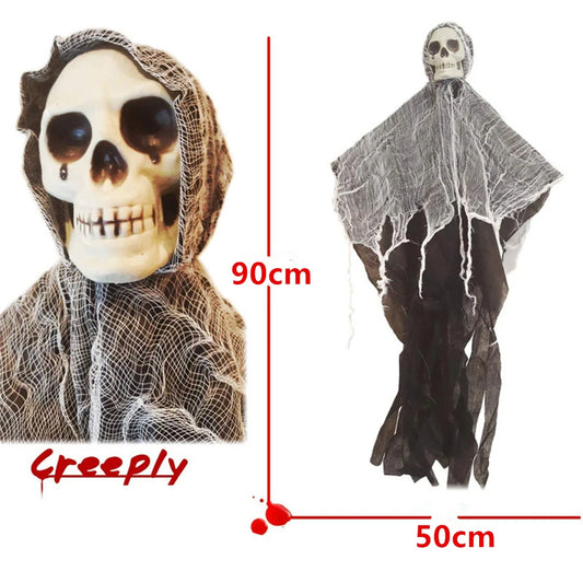 Horror Skull Pendant Variable Shape Skull Halloween Prop Party Outdoor Haunted House Bar Halloween Decoration