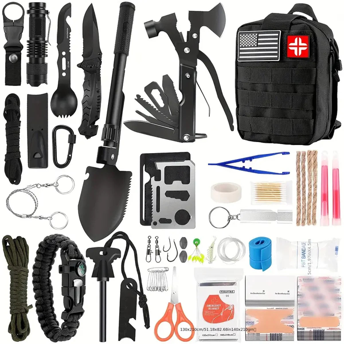 Hign Concerned Outdoor Survival Tool Kit First Aid Gear