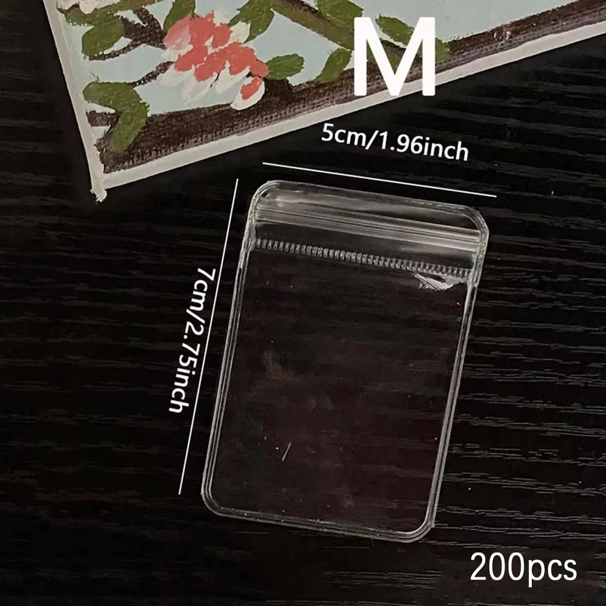 NONECN Clear Earring Bags Waterproof Thickened Reusable Storage Pouches