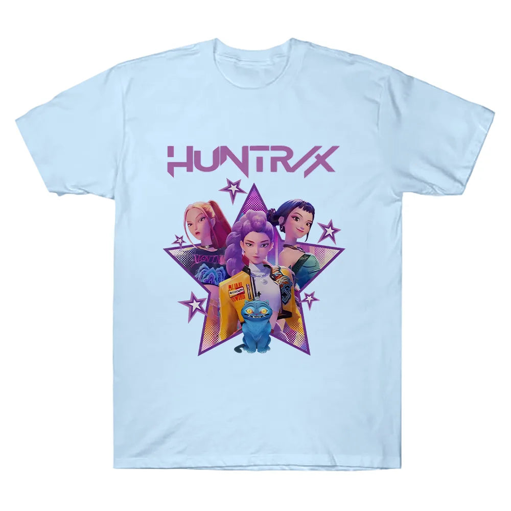 Kpop Demon Hunters Tee For Men Women O Neck Sleeves