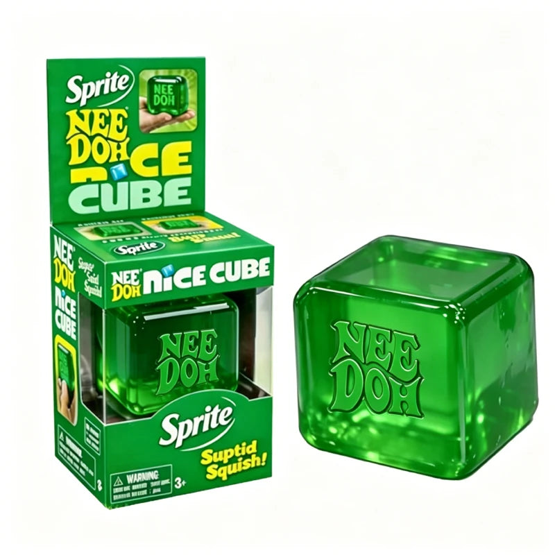 NeeDoh Nice Cube Fidget Squishy for Anxiety Relief and Focus