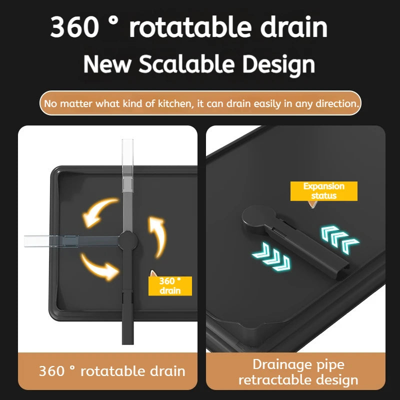 Stainless Steel Over Sink Dish Drying Rack With Drainboard Adjustable Kitchen Plate Organizer Drainer Storage