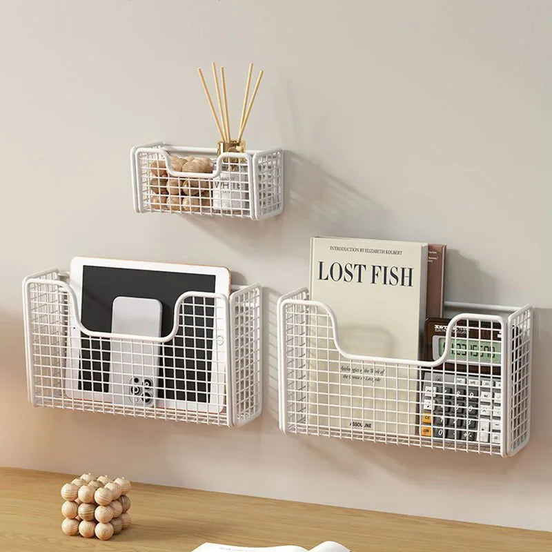 Punch Free Kitchen Cabinet Door Storage Rack Wall Mount