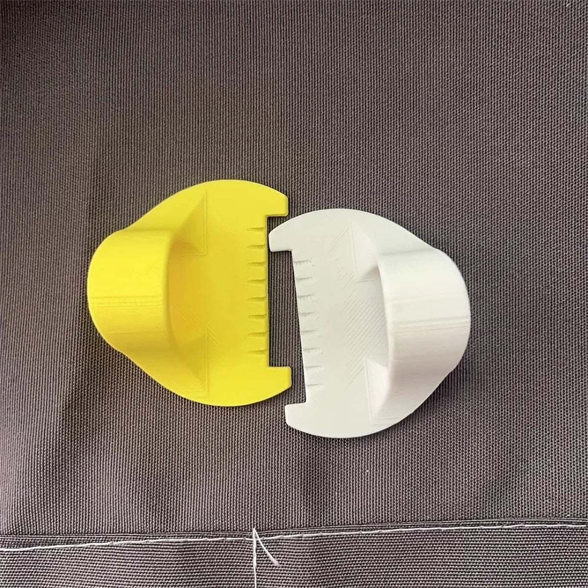 Easy-Grip 3D Printed Sewing Tool for Beginners & Seniors - 4mm Spacing Plastic Hand Sewing Aid, Prevents Skipping Stitches