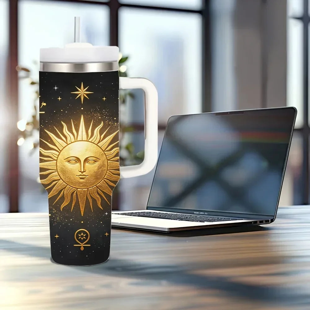 Stainless Insulated Tumbler With Handle For Hot And Cold Drinks