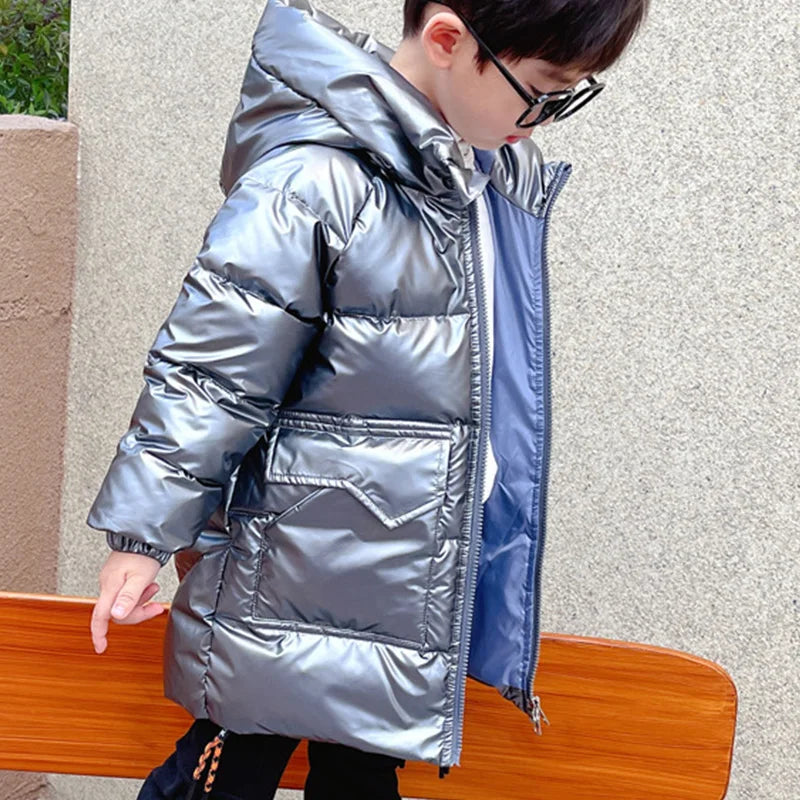 Girls Hooded Down Winter Jacket Waterproof Outerwear Coat