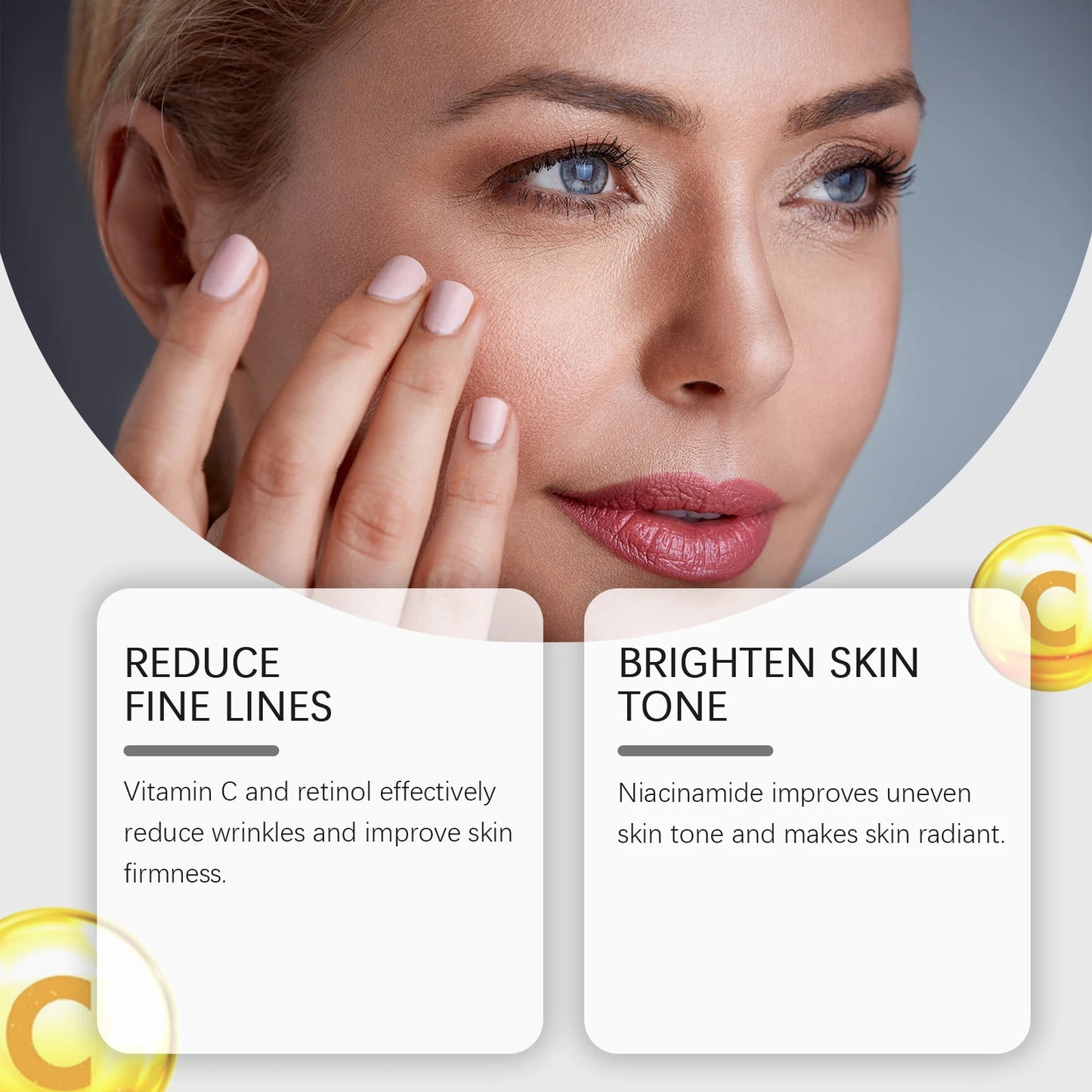 Retinol Facial essence for Face Reduce Melanin Rejuvenation Moisturzing Smoothing Tightening Facial Serum Shrink Pore Firming