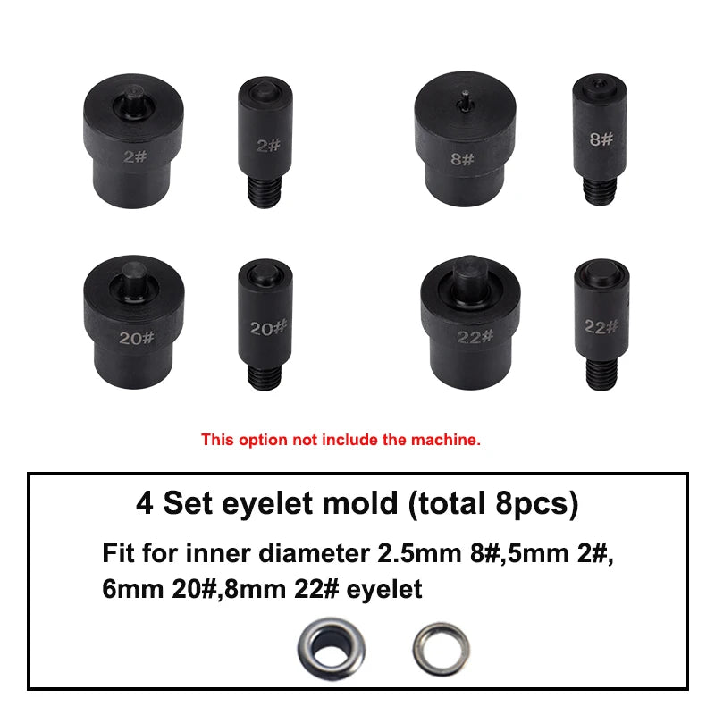 WUTA Hand Press Button Installation Machine Manual Press Grommet Eyelet Installer Tools Snap Fastener Metal Mold Mute Craft Tool