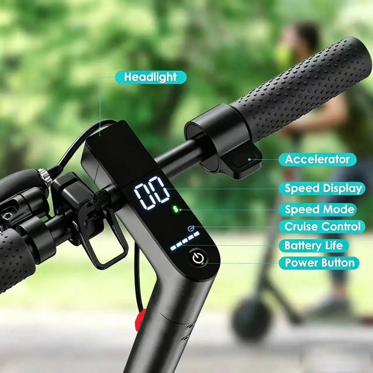 Adult Electric Scooter -max 20 Miles Range, Foldable App-Enabled E-Scooter