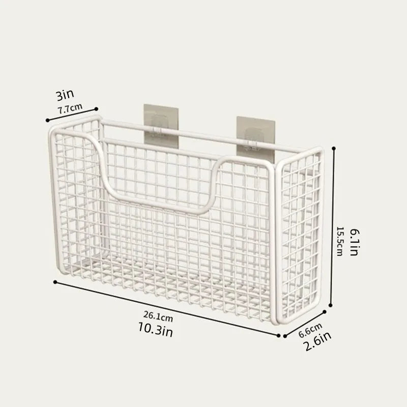 Punch Free Kitchen Cabinet Door Storage Rack Wall Mount