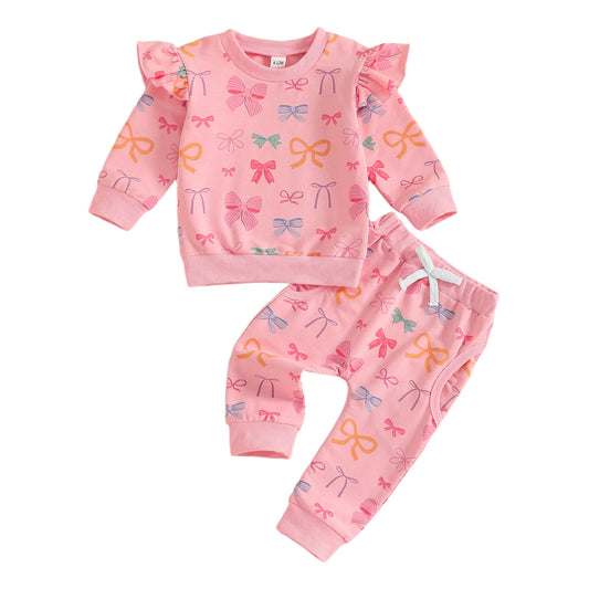 Emmababy Floral Print Hooded Jacket And Fleece Pants Set