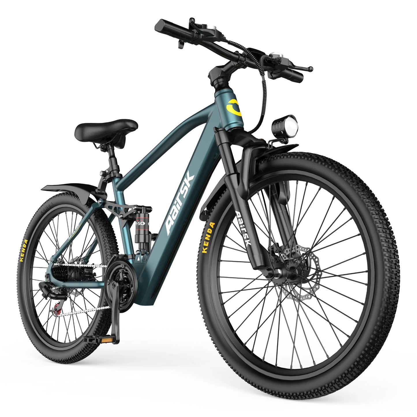 EOEOTWO Electric Fat Tire Mountain Bike 1500W 34MPH 48V Battery