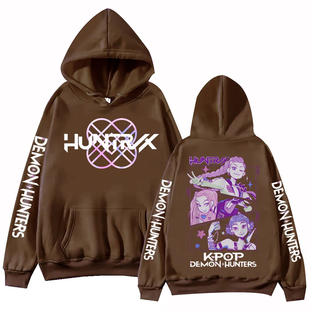 Autumn Anime Demon Hunters Hoodie Harajuku Sweatshirt