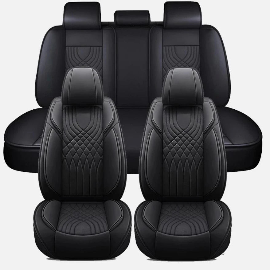 The Complete Set Of Car Interior Accessories For Car Seat Covers Is Suitable For Dodge Leather Car Seat Cover Protectors, 5-Seat Complete Front And Rear Cushions
