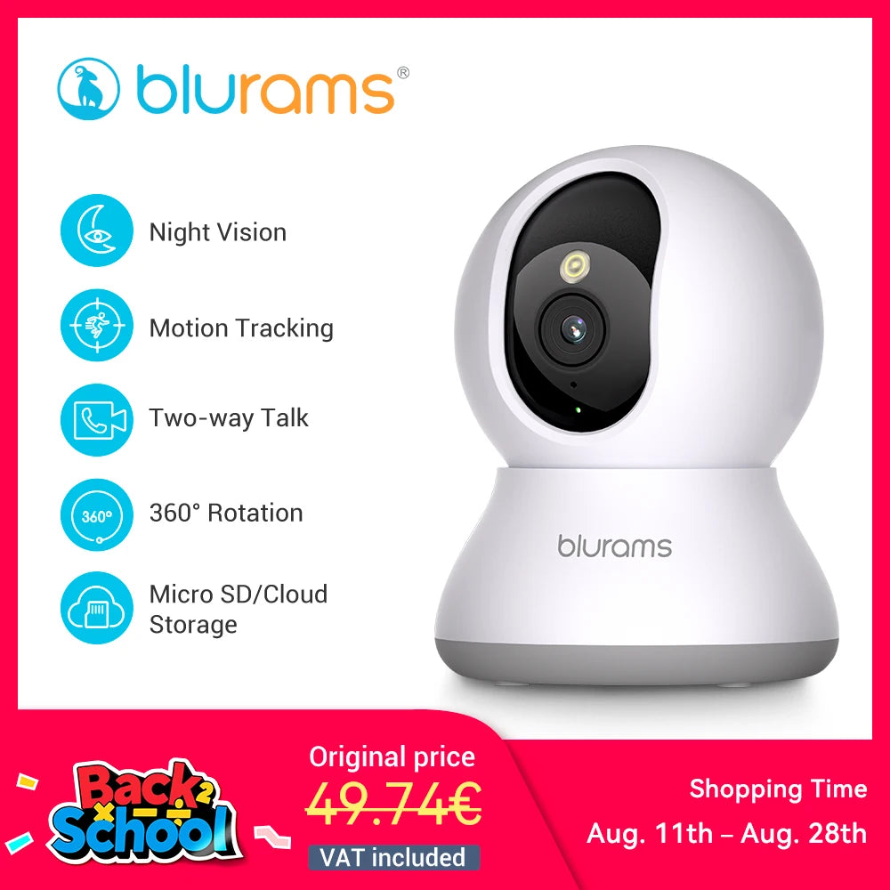 Blurams 2K HD Baby Monitor Camera With Motion Detection