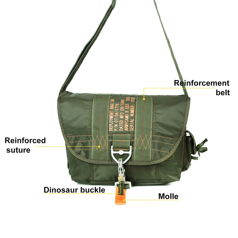 LQARMY Tactical Shoulder Sling Bag Nylon Waterproof Outdoor Daypack