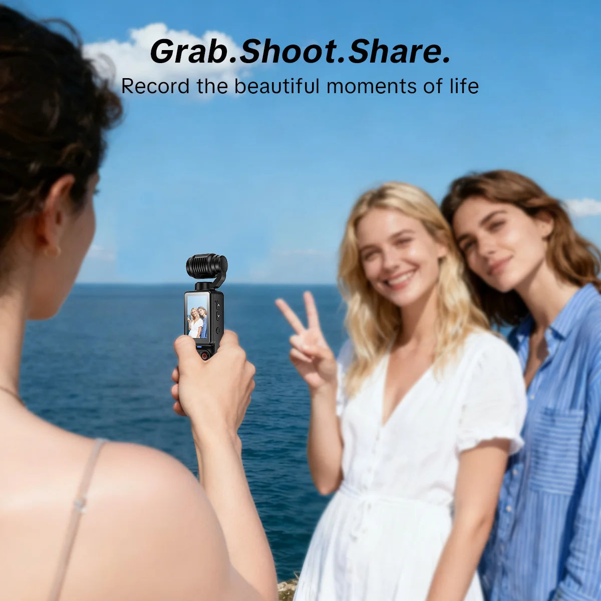 W&O Portable Digital Camera With Rotating Lens and Night Shooting