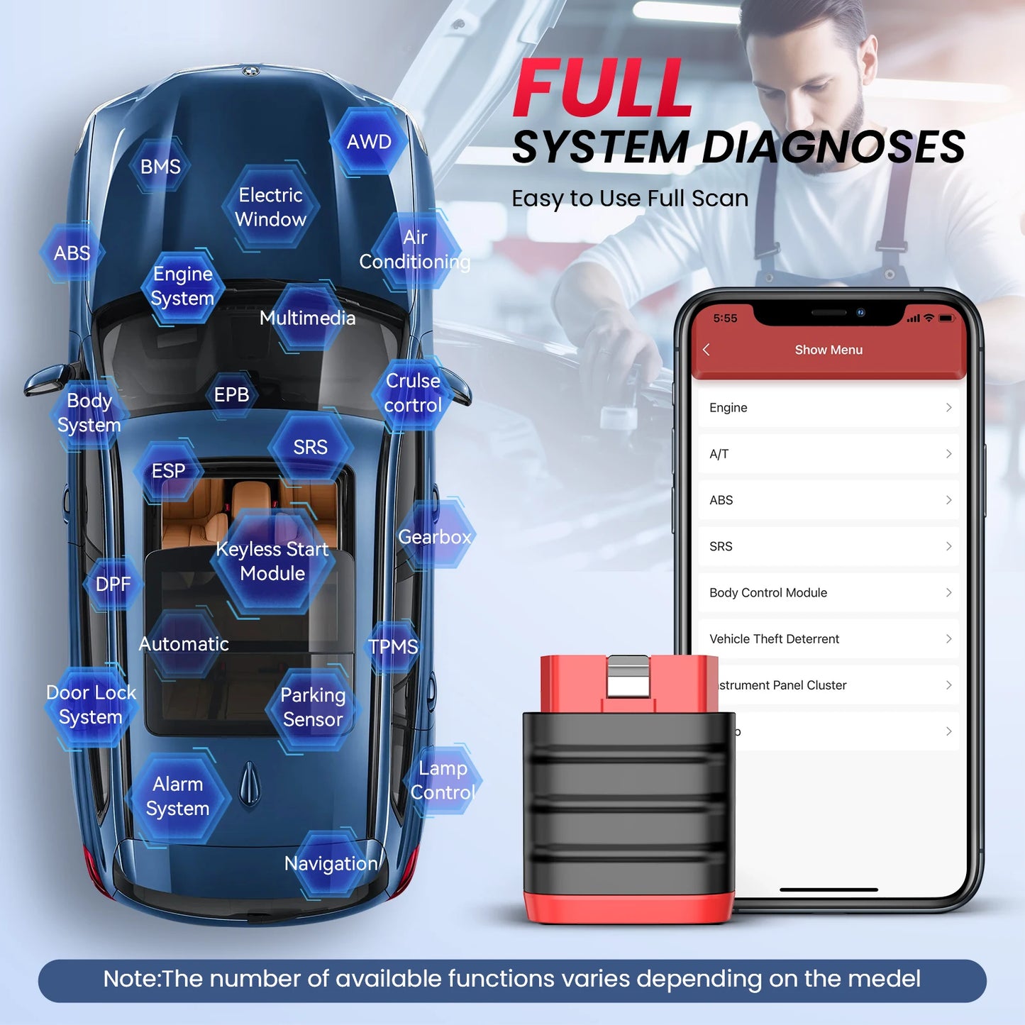Thinkcar Thinkdiag Mini OBD2 Scanner Bluetooth All System Diagnostics