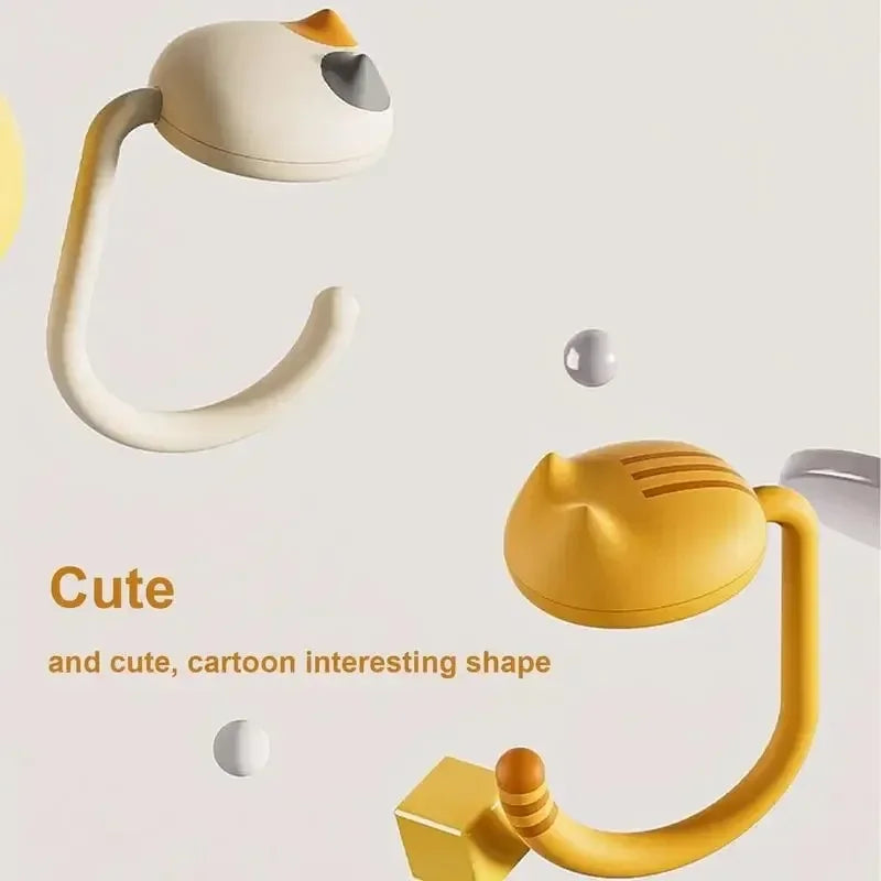 Cat Tail Purse Hook Portable Multifunctional Table Hook