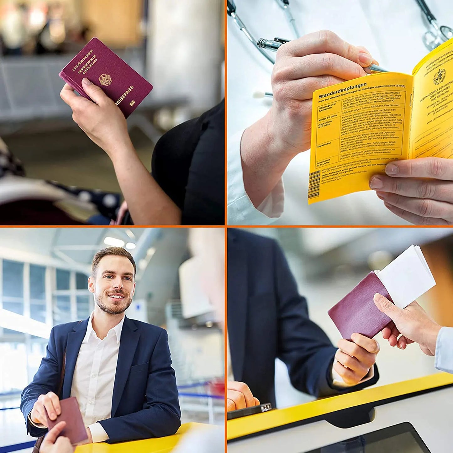 5PCS Transparent Passport Cover Dirt Protection PVC Clear Passport Holder Passport Case for Credit Card Passport Protect