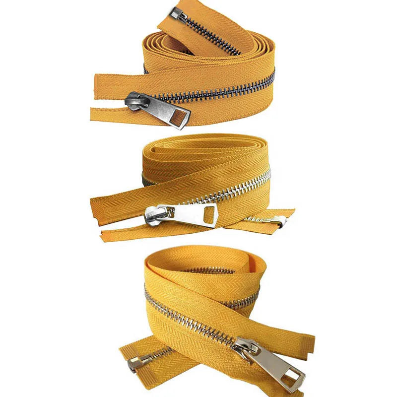 20/30/40/50/60/70/80cm 5# Colorful High Quality Open-End Auto Lock Metal Zipper DIY Handcraft For Clothing Pocket Garment Shoes