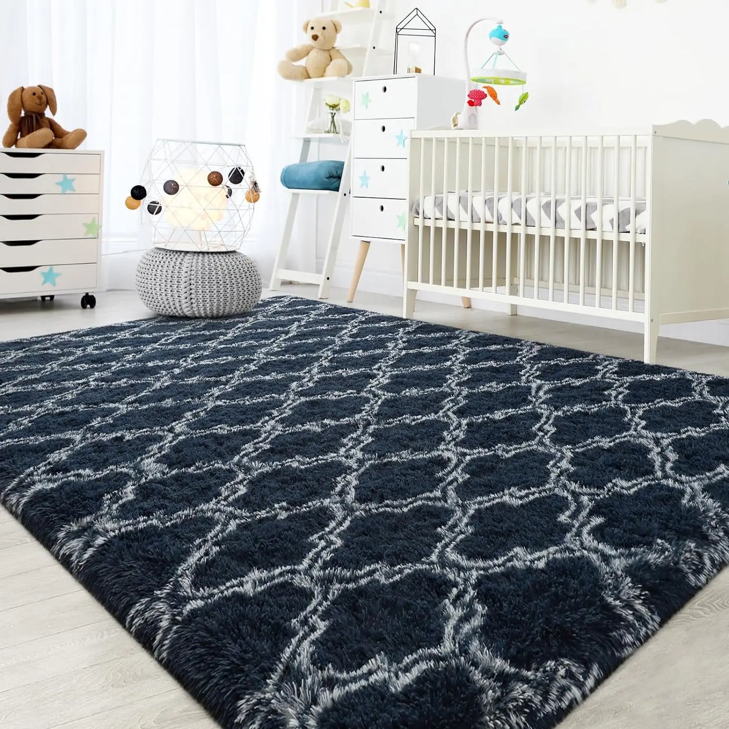 KilimHign Large Shag Area Rug For Bedroom Plush Non Slip