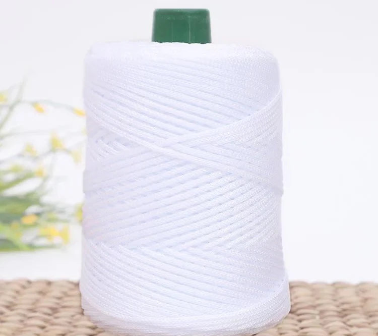 1 Pc 3MM Colorful Crochet Yarn Ice Rope 3mm Thread For DIY Hand Knitting Bag  Sun Hats Shoes Woven DIY Hook Cushion Silk Medium
