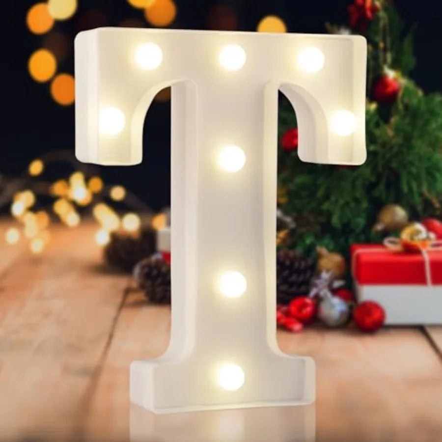 LED Marquee Numbers, 0-9 Light Up Letters, Battery Powered LED Letter Lights for Birthday Party, Christmas Night, Home, Bar, Gr