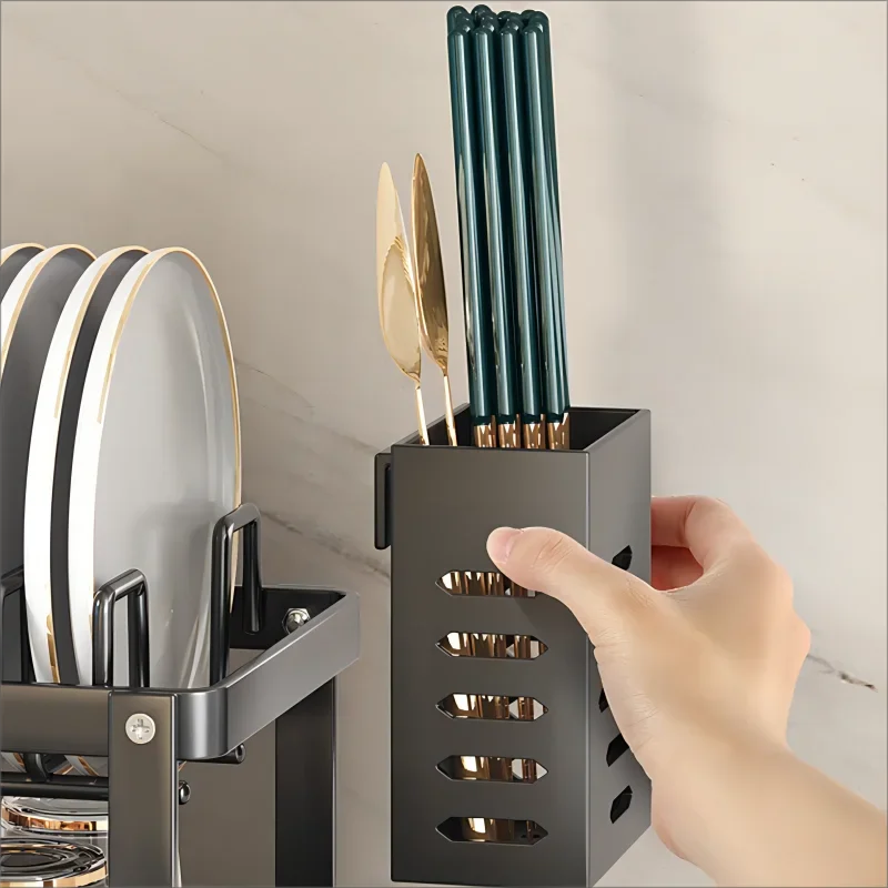 Stainless Steel Over Sink Dish Drying Rack With Drainboard Adjustable Kitchen Plate Organizer Drainer Storage