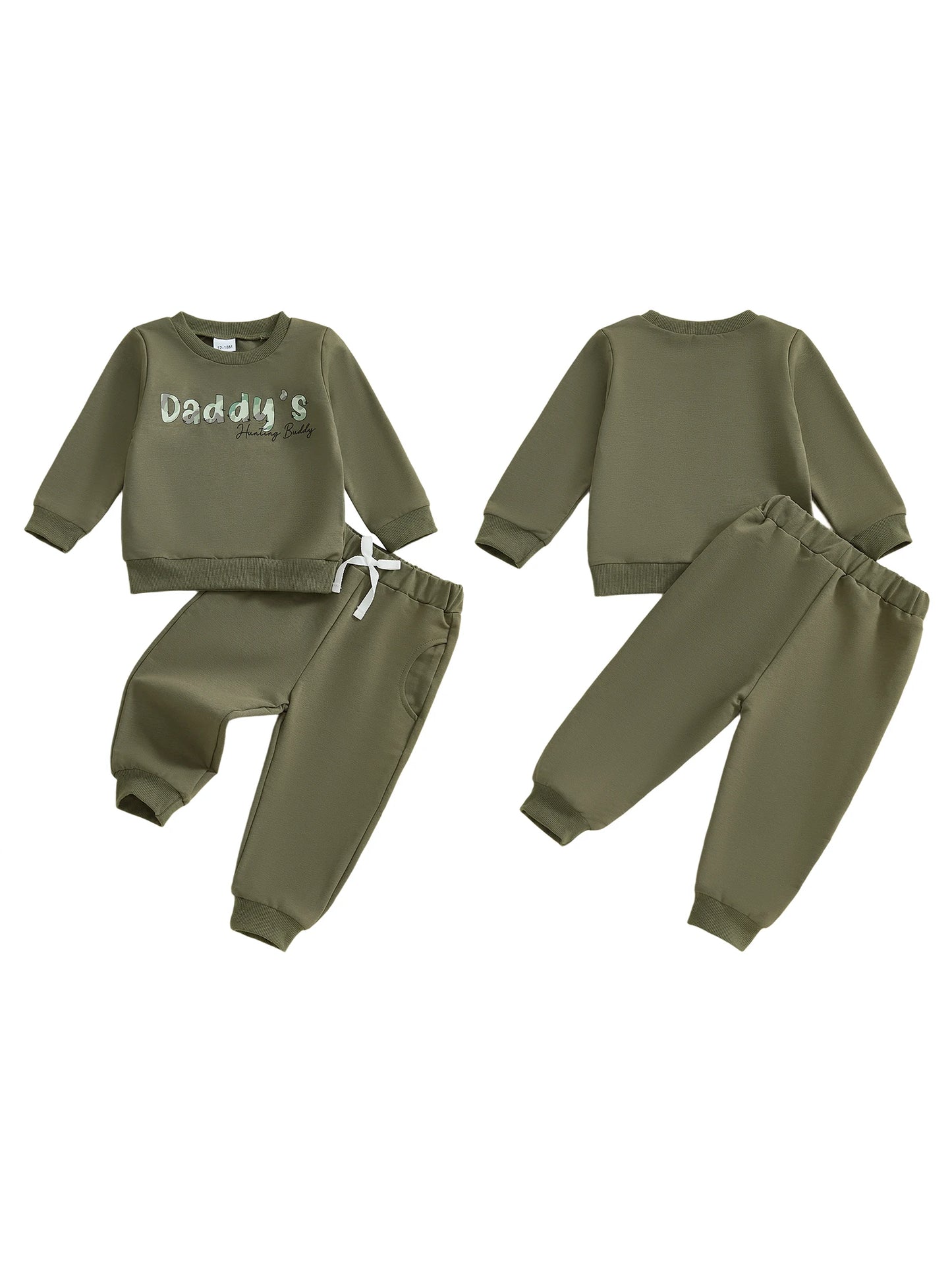 Adorable Infant Winter Floral Print Hooded Jacket And Pants Set