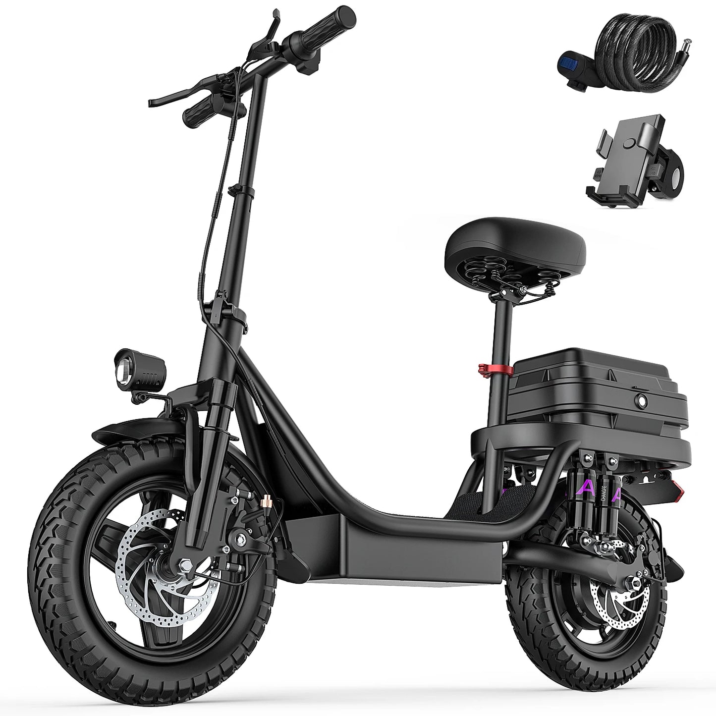 UPlee GQ8 Electric Bike 500W Foldable Fat Tire E-Bike