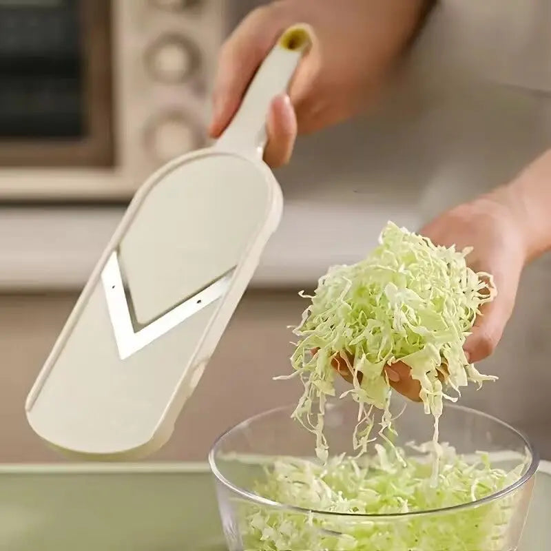 Handheld Slicer for Green Cabbage & Lettuce Fast Thin Salad Vegetable Cutter with Safe Grip Kitchen Gadget for Quick Prep
