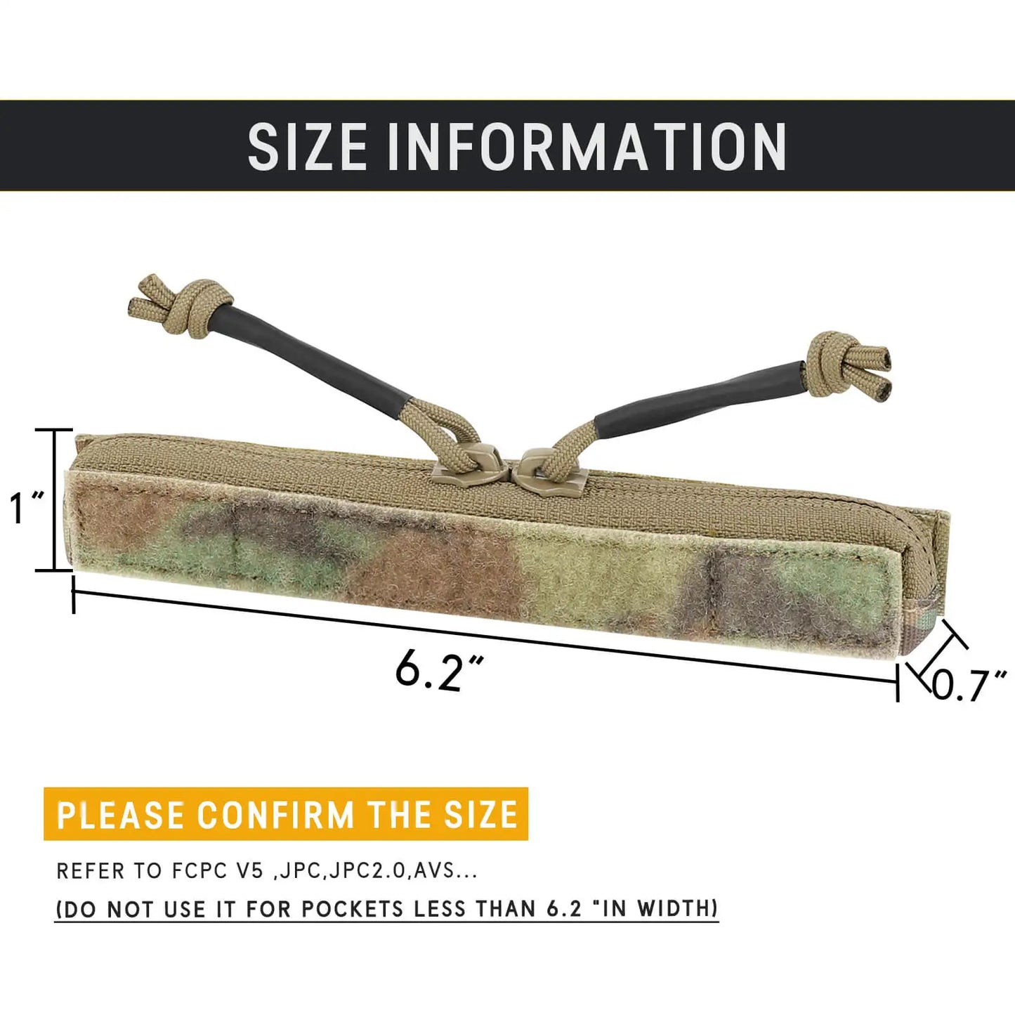 KRYDEX Tactical Zipper Insert Pouch For FCPC V5 JPC2.0