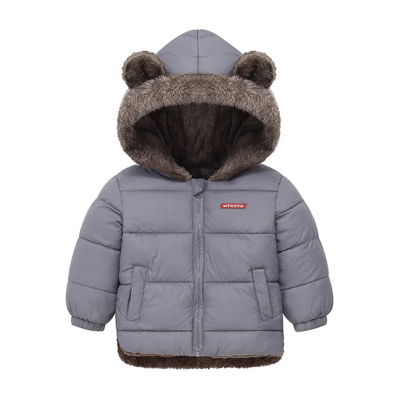 XJYIYUANLCCN Boys Hooded Padded Winter Jacket For Kids