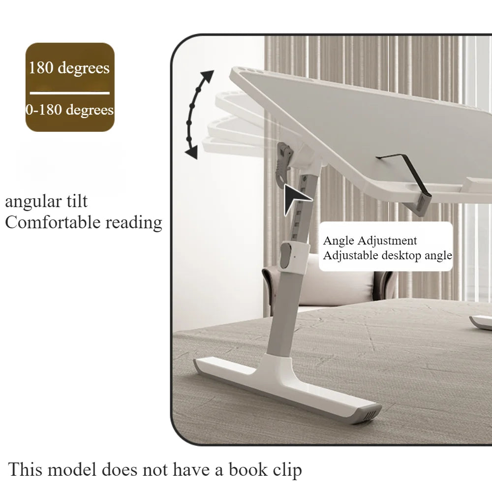 Foldable Laptop Bed Tray Table Height And Angle Adjustable