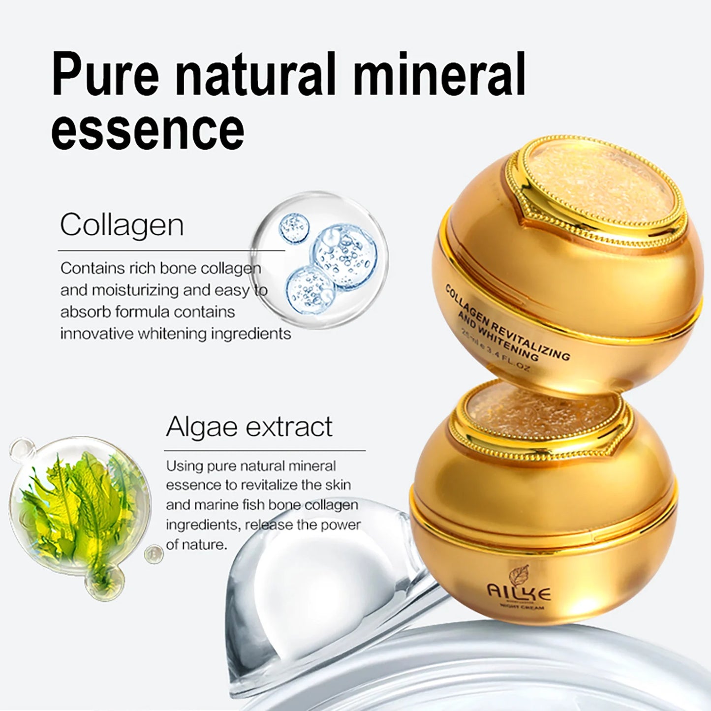 AILKE Whitening Dark Spots Cream With Collagen For Women