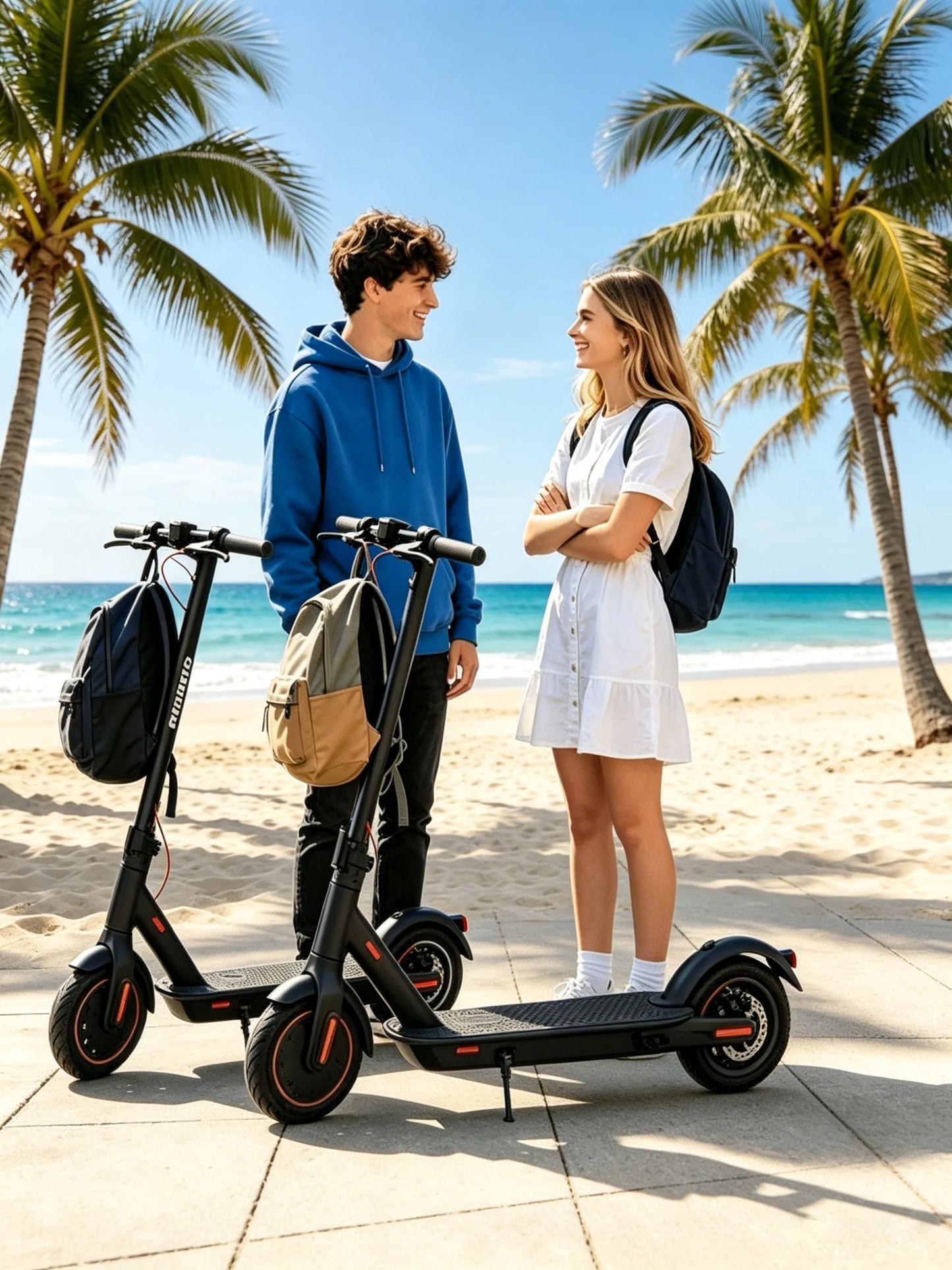 Adult Electric Scooter -max 20 Miles Range, Foldable App-Enabled E-Scooter