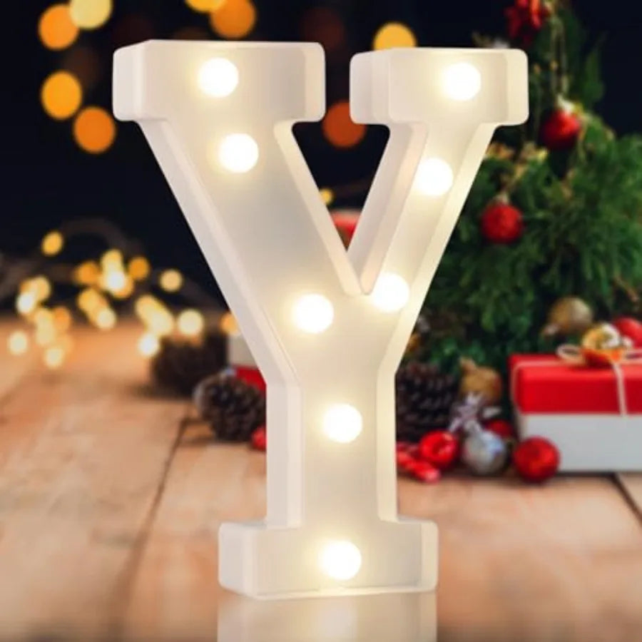 LED Marquee Numbers, 0-9 Light Up Letters, Battery Powered LED Letter Lights for Birthday Party, Christmas Night, Home, Bar, Gr