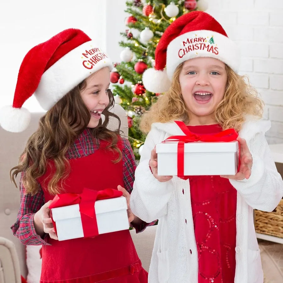 RJVW Baby Santa Hat Velvet Unisex Christmas Costume Accessory