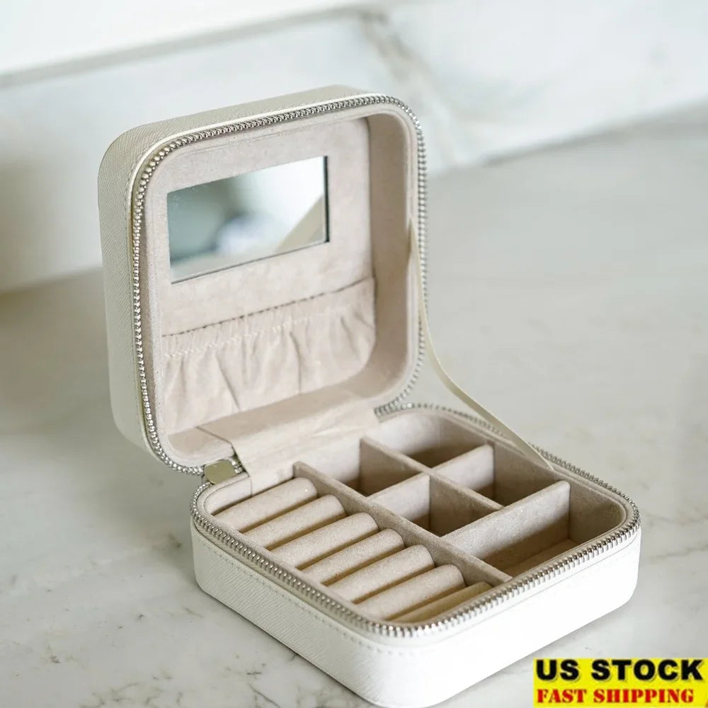 Hign Concerned Jewelry Travel Case Synthetic Leather