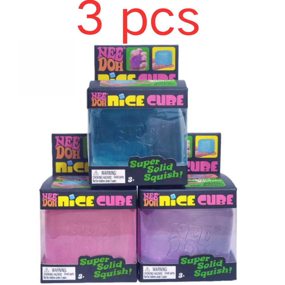 Needoh Nice Cube Sensory Toy for Anxiety Relief and Stress