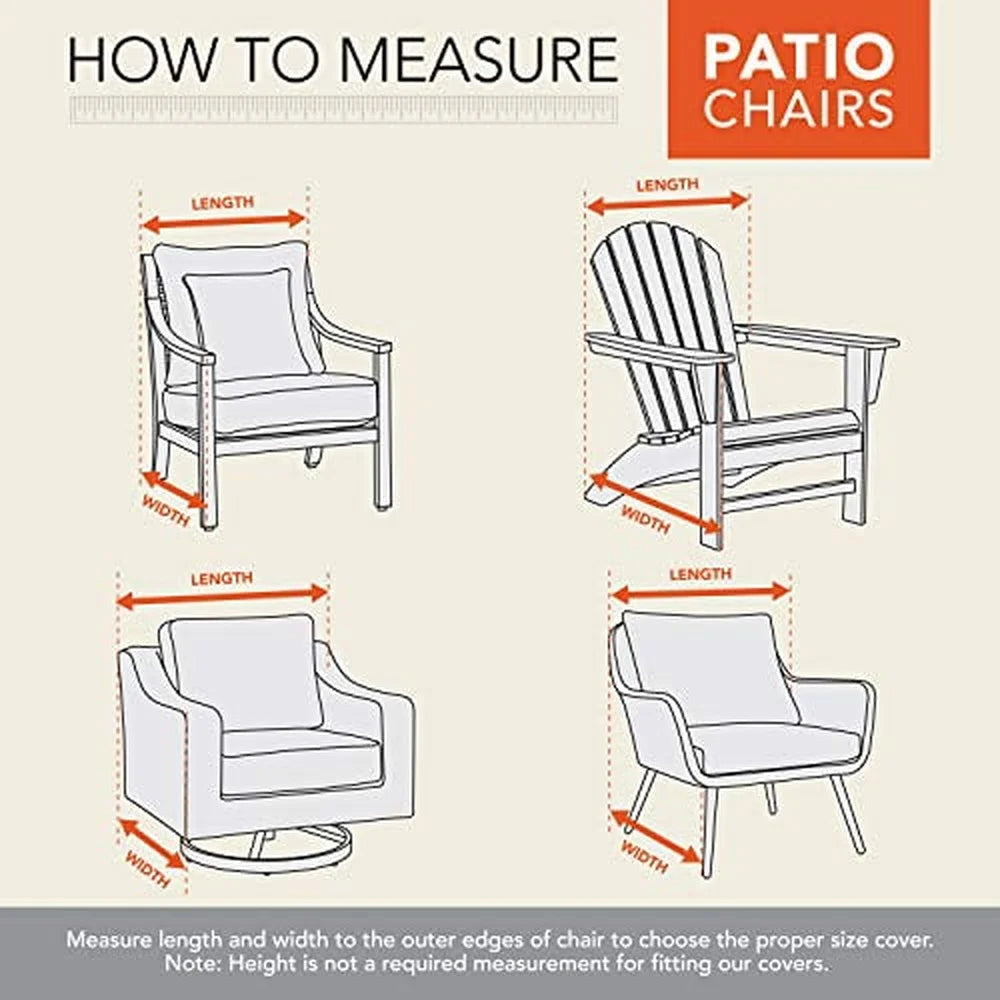 DUTRIEUX Weatherproof Outdoor Patio Chair Cover All Season