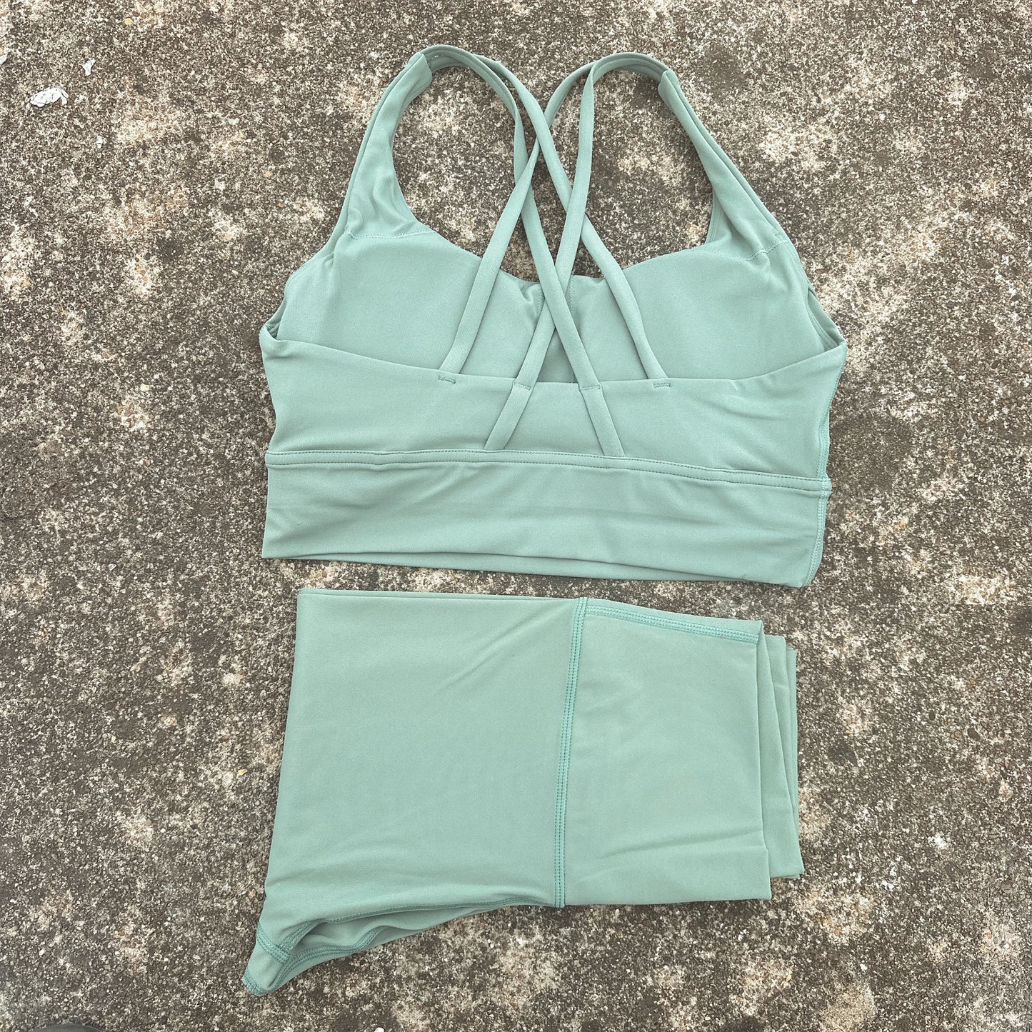 Fitness Set With Yoga Bra And High Waist Leggings 2PC