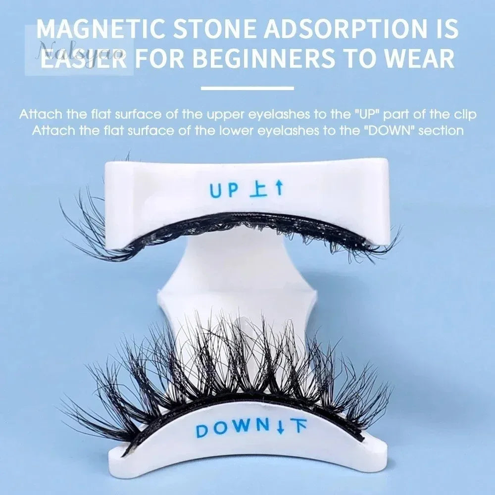 New Quantum Magnetic Eyelash Curler Reusable Eyelashes Applicator Portable False Eyelash Assist Makeup Tools Accessories