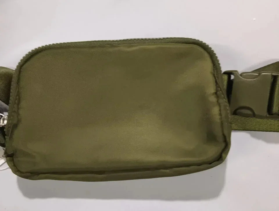 Metal Logo Yoga Waist Bag Crossbody Fitness Wallet
