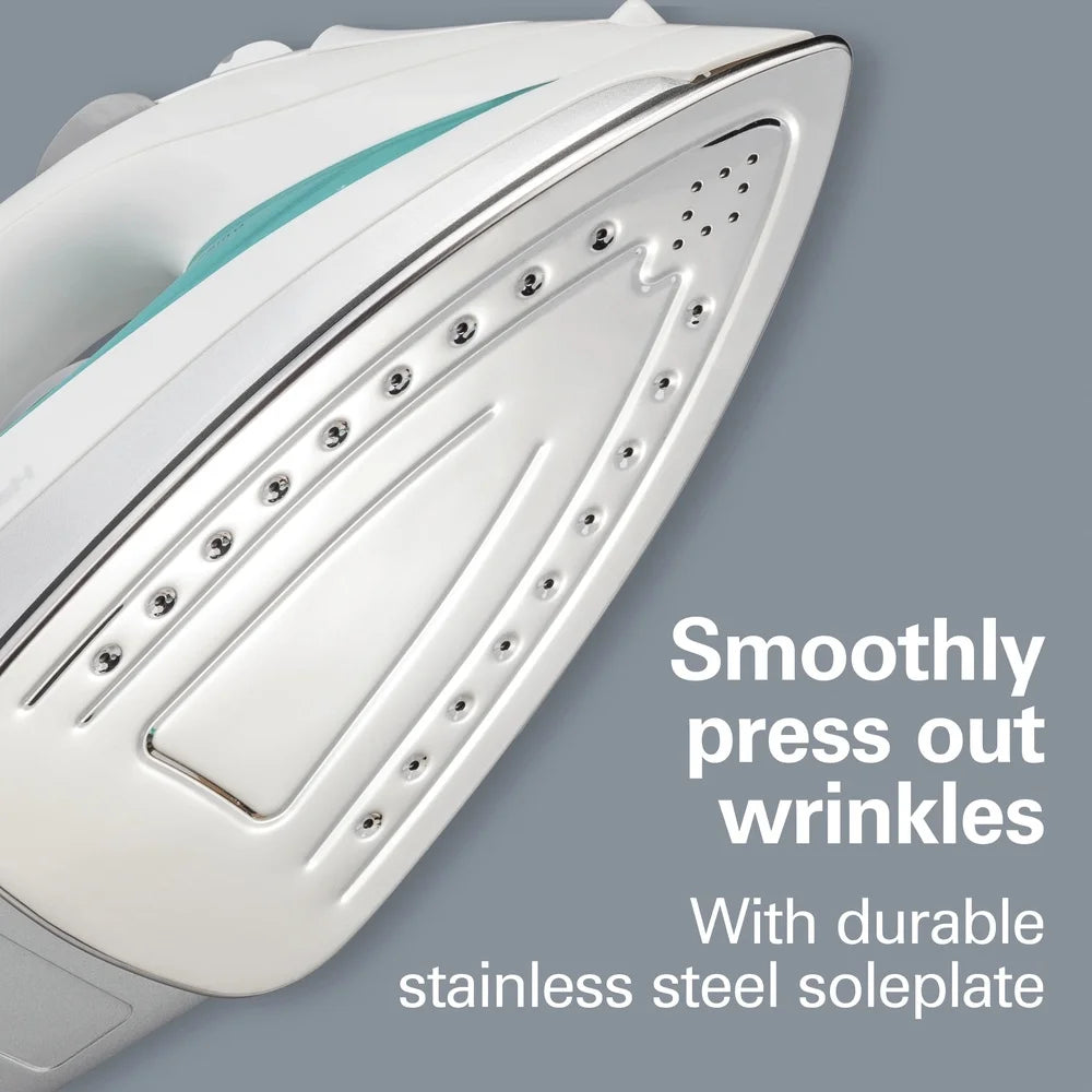 XMSJ Retractable Cord Steam Iron With Stainless Steel Soleplate