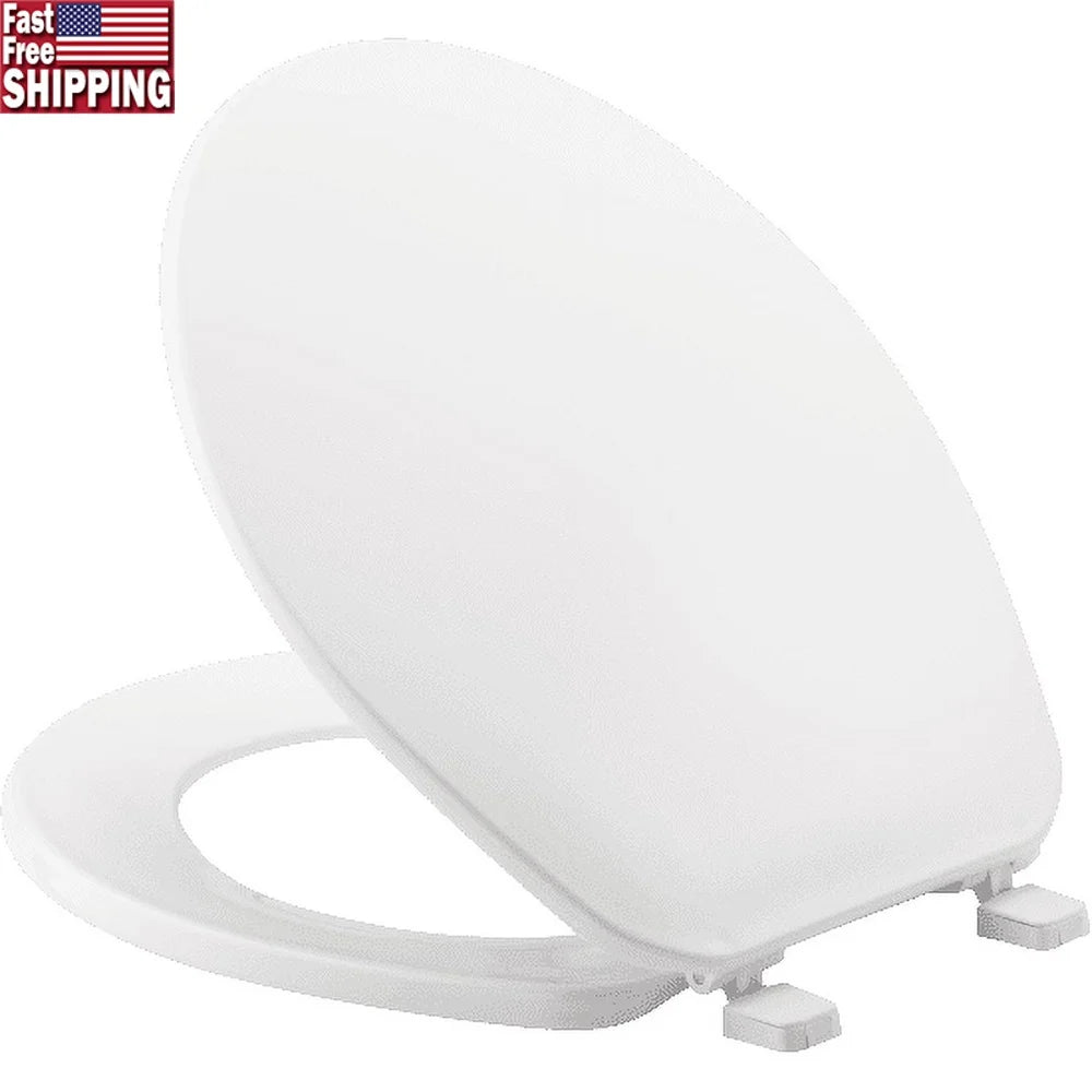 Cost-effective Plastic Toilet Seat Cover Round Shape Resists Chips Stains Wears Easy Installation Durable Bathroom Accessory