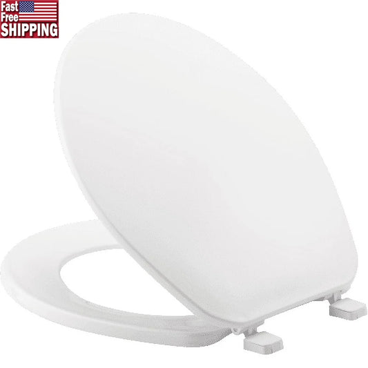 Cost-effective Plastic Toilet Seat Cover Round Shape Resists Chips Stains Wears Easy Installation Durable Bathroom Accessory