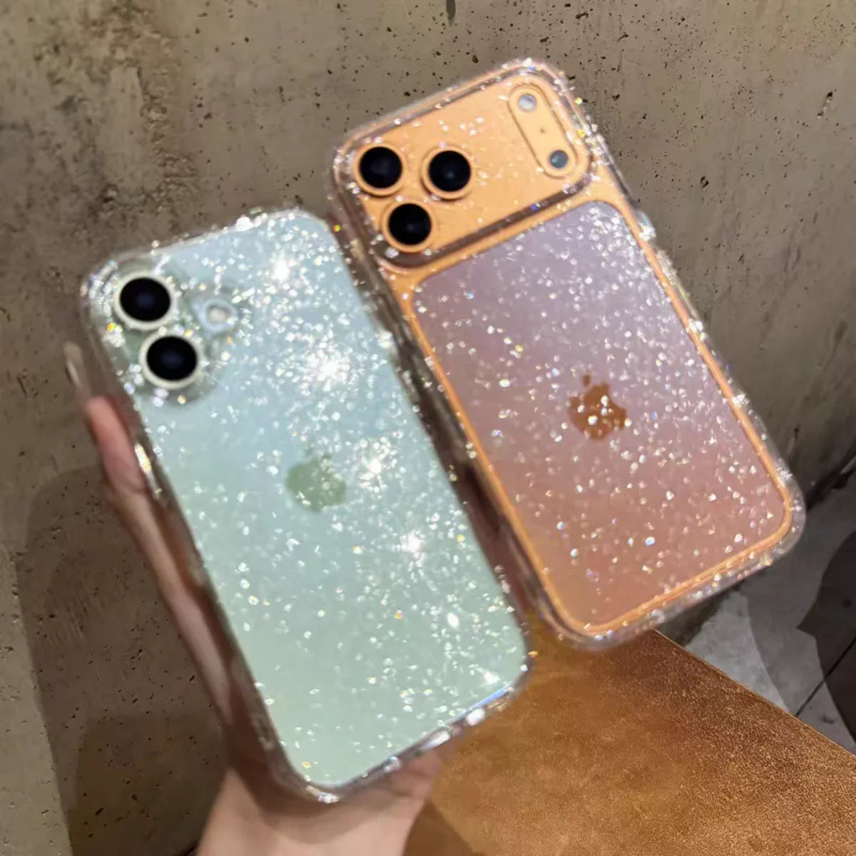 Ultra Thin Glitter Silicone Case for iPhone 13to17 Pro Max