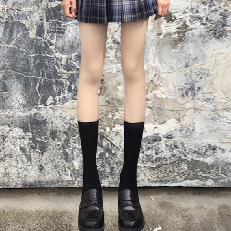 Velvet Knee High Socks For Women Lolita Style Cosplay